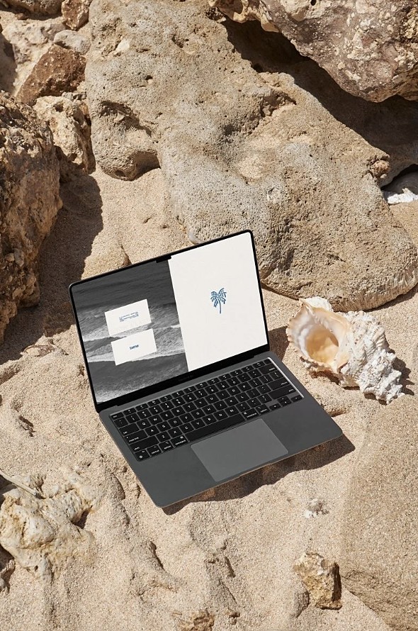 Working from the beach